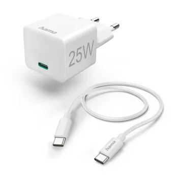 Hama 00201624 Caricabatterie da viaggio per cellulare, smartphone, tablet bianco AC ricarica rapida per interni