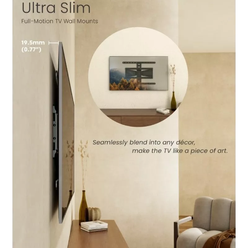 Equip supporto a parete per TV girevole ultraflat 43-90 pollici