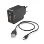 Hama 00201621 caricabatterie mobile smartphone, tablet nero AC ricarica rapida per interni