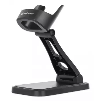 Manhattan supporto regolabile per scanner barcode, altezza e angolo regolabili, adatto per scanner barcode prodotti 153997, 154116 e 154185, nero, garanzia a vita