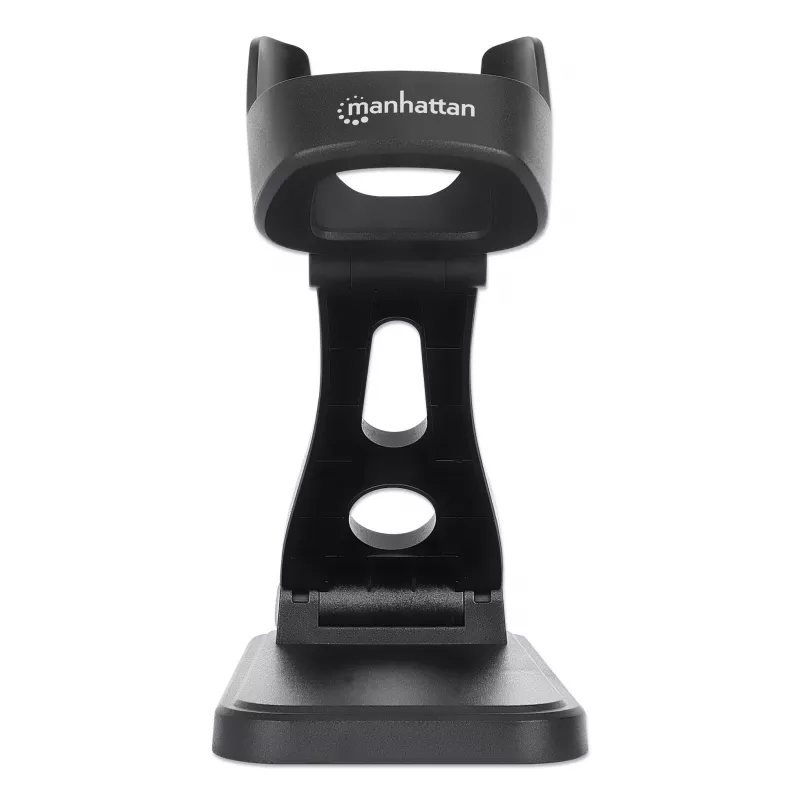 Manhattan supporto regolabile per scanner barcode, altezza e angolo regolabili, adatto per scanner barcode prodotti 153997, 154116 e 154185, nero, garanzia a vita
