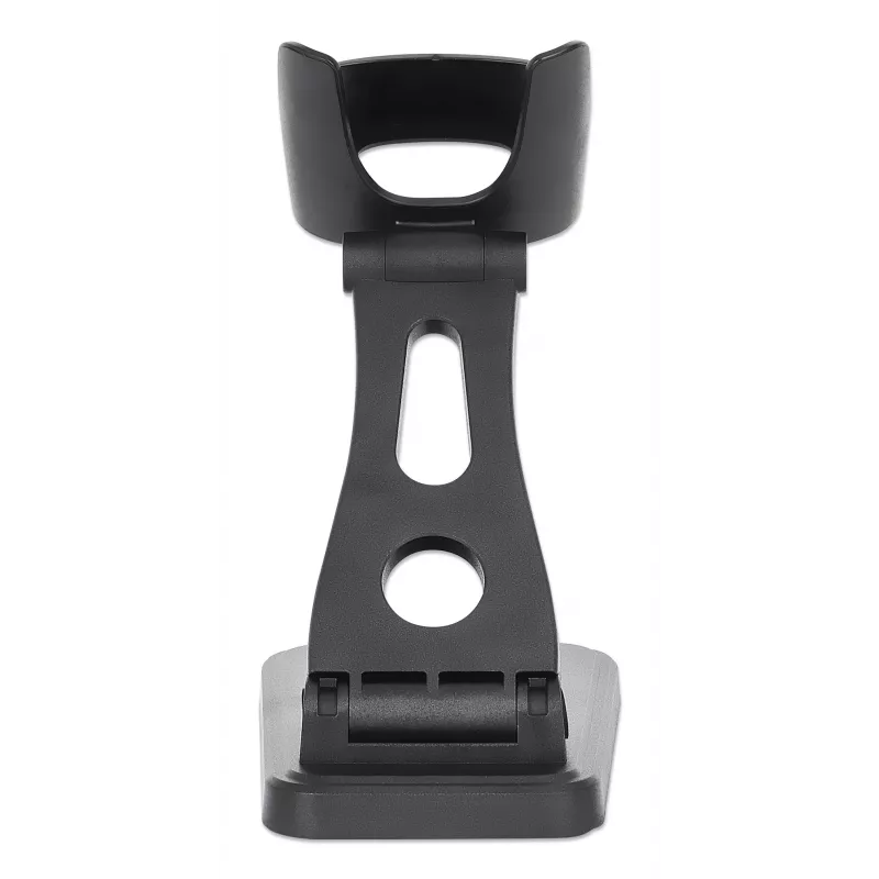 Manhattan supporto regolabile per scanner barcode, altezza e angolo regolabili, adatto per scanner barcode prodotti 153997, 154116 e 154185, nero, garanzia a vita