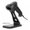 Manhattan supporto regolabile per scanner barcode, altezza e angolo regolabili, adatto per scanner barcode prodotti 153997, 154116 e 154185, nero, garanzia a vita