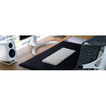 Tastiera KeySonic KSK-5020BT-S (DE) Office Bluetooth QWERTZ tedesco alluminio, bianco