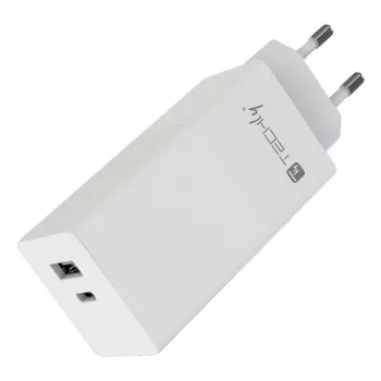 Caricabatterie mobile Techly IPW-PD100W-WH powerbank, smartphone, tablet, universale bianco AC ricarica rapida per interni