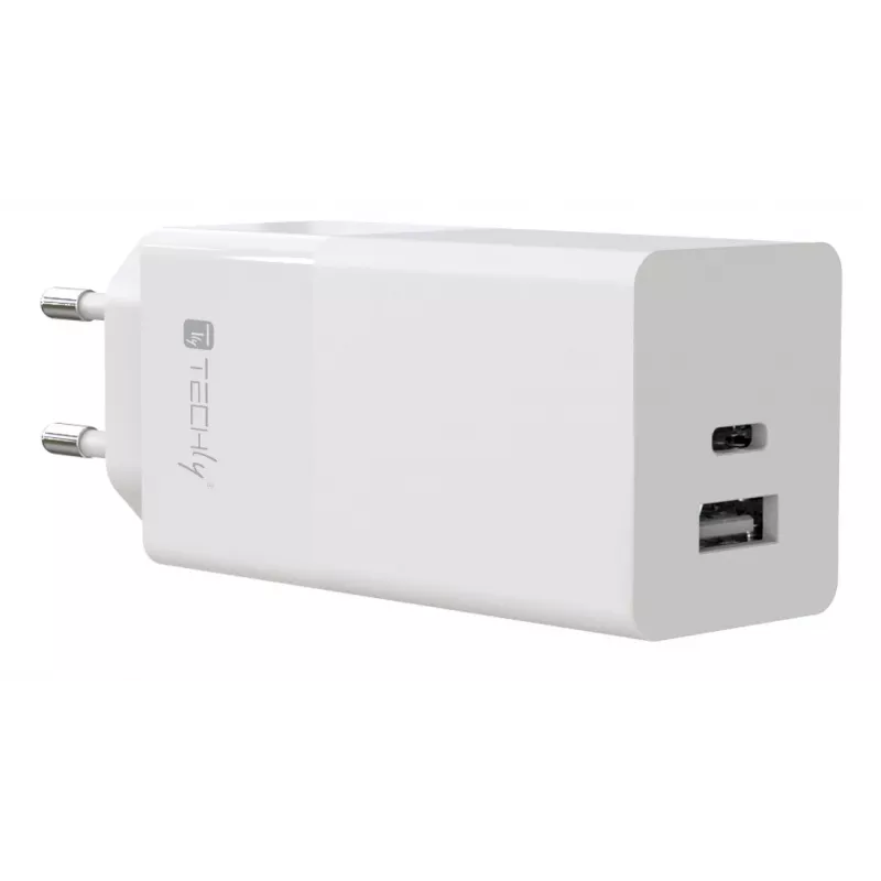 Caricabatterie mobile Techly IPW-PD100W-WH powerbank, smartphone, tablet, universale bianco AC ricarica rapida per interni