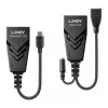 Extender Lindy 100m USB 2.0 Type-C Cat.6, trasmettitore e ricevitore di rete, 100 m, 480 Mbit/s, Cat5e, Cat6, CH317Q, CH9317, RTL8211E, nero