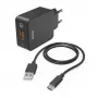 Caricabatterie mobile Hama 00201625 per cellulare, smartphone, tablet nero per interni AC ricarica rapida