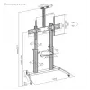 Equip Carrello per TV a schermo ultra-grande Eco da 60