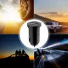 Techly Caricabatterie mini per auto 2 porte USB-A 12W / 2.4A nero