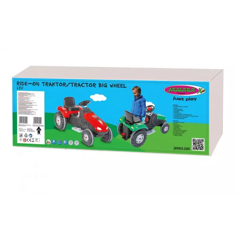 Trattorino da giardino con batteria Jamara Big Wheel 460785