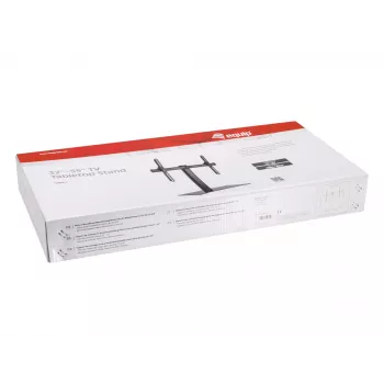 Equip Supporto da tavolo per TV 32 inch-55 inch, 81,3 cm (32 inch), 139,7 cm (55 inch), 40 kg, 600 x 400 mm, vetro, metallo, nero