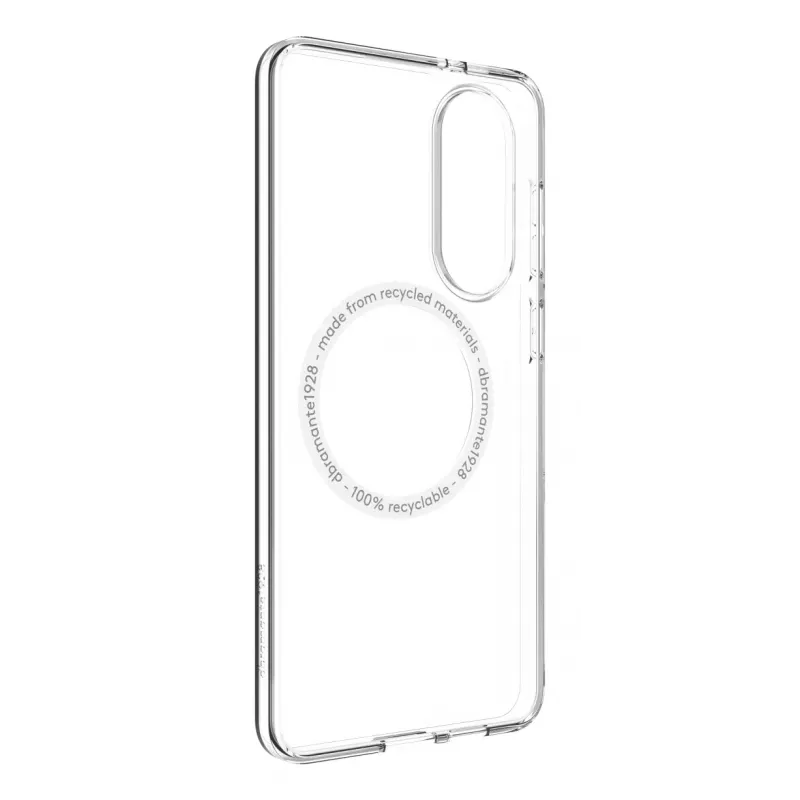 dbramante1928 Greenland Pro Qi2 GPEDNIBL6786 cover posteriore per Samsung Galaxy S25 Edge, compatibile MagSafe, plastica, trasparente