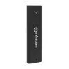 Case per SSD M.2 NVMe Manhattan, connettore femmina USB-C, 10 Gbit/s (USB 3.2 Gen2 alias USB 3.1), compatibile UASP, SuperSpeed+ USB, alluminio, nero, tre anni di garanzia