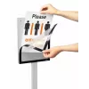 Espositore per informazioni Durable INFO STAND BASIC A4 metallo plastica grigio