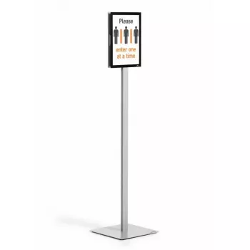 Espositore per informazioni Durable INFO STAND BASIC A4 metallo plastica grigio