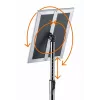 Espositore per informazioni Durable 479923 A3 alluminio plastica acciaio altezza 1290 mm