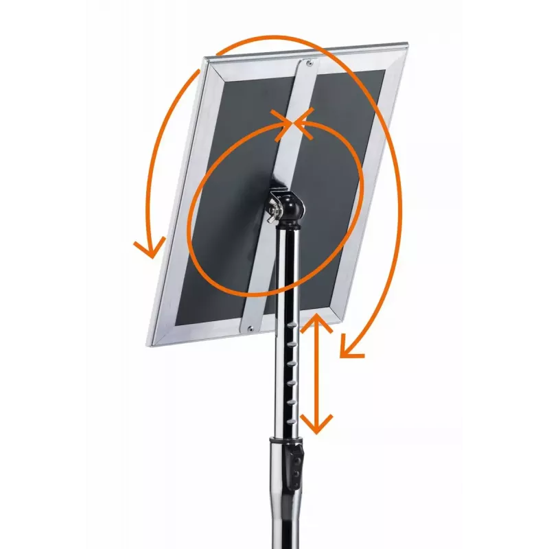 Espositore per informazioni Durable 479923 A3 alluminio plastica acciaio altezza 1290 mm