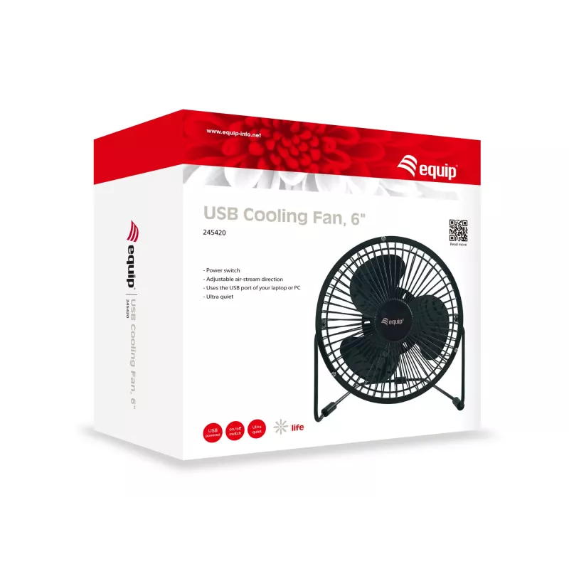 Ventilatore domestico Equip 245420 nero