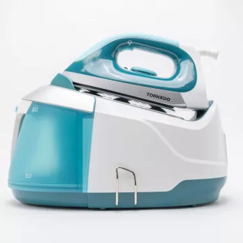 TORNADO TSS-2400D | Generatore di vapore digitale stazione da stiro con piastra in ceramica e colpo di vapore da 280 g
