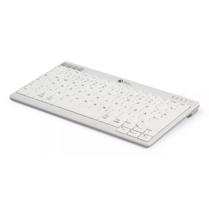 BakkerElkhuizen UltraBoard 950 V2 Wireless UK Qwerty, tenkeyless (80 - 87%), con filo e wireless, USB + Bluetooth, switch a forbice, QWERTY, grigio scuro, grigio chiaro