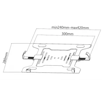 Supporto per laptop Equip supporto per laptop da 10 pollici–15,6 pollici