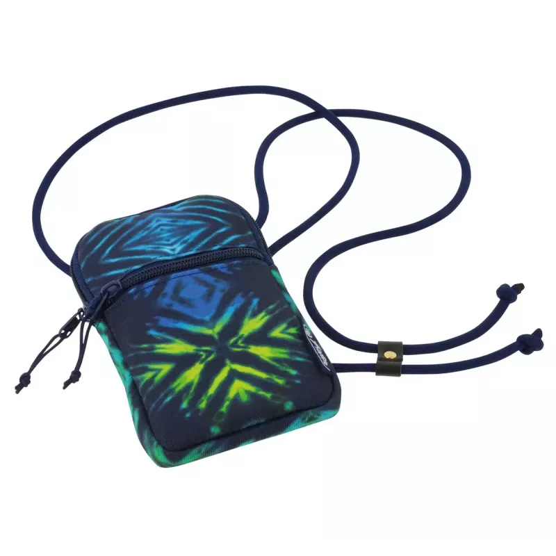 Custodia a tasca Herlitz New Batik per cellulare universale Nero Blu Verde