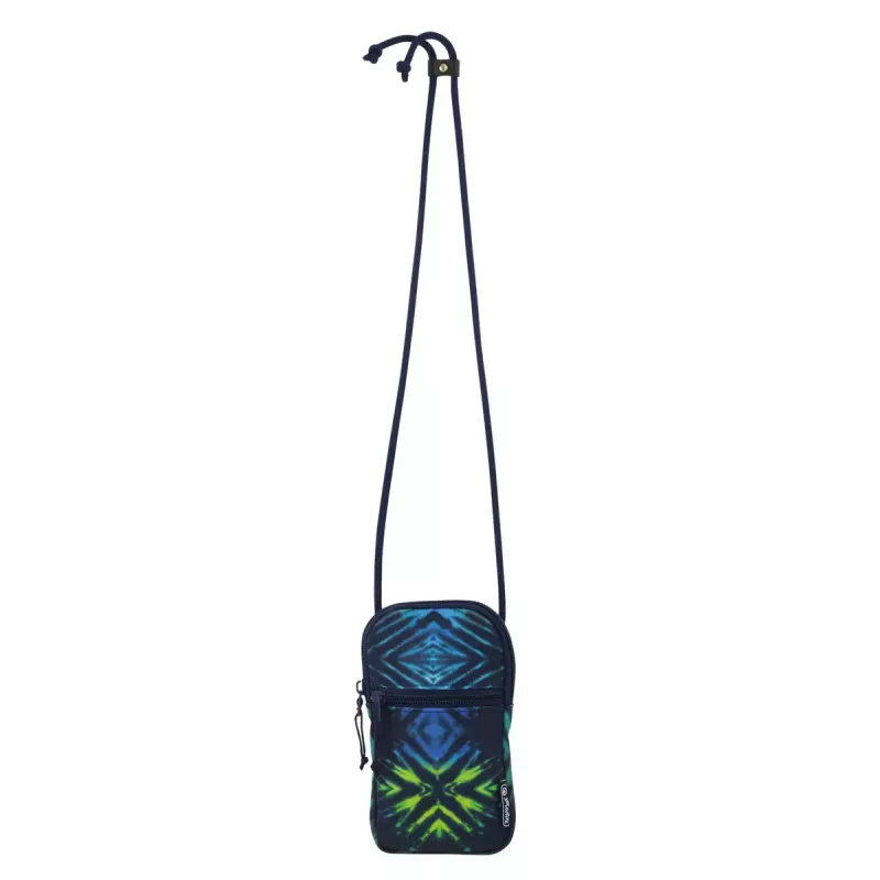 Custodia a tasca Herlitz New Batik per cellulare universale Nero Blu Verde