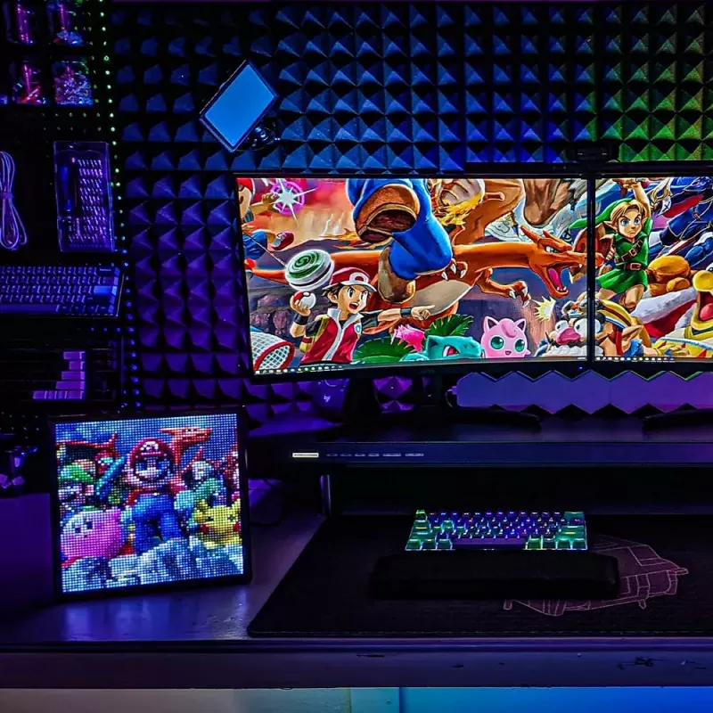 Cornice digitale Divoom Pixoo64 nero Wi-Fi 64x64 RGB LED