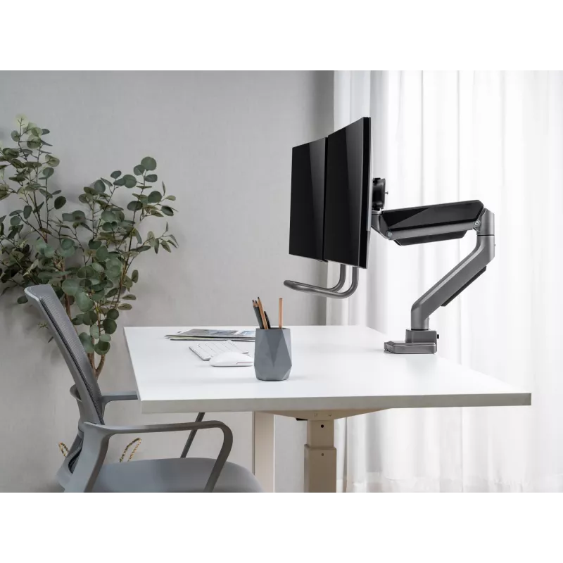 Supporto da scrivania per doppio monitor Equip 17