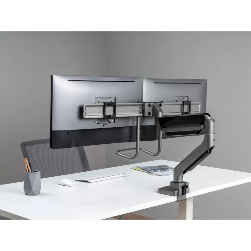Supporto da scrivania per doppio monitor Equip 17