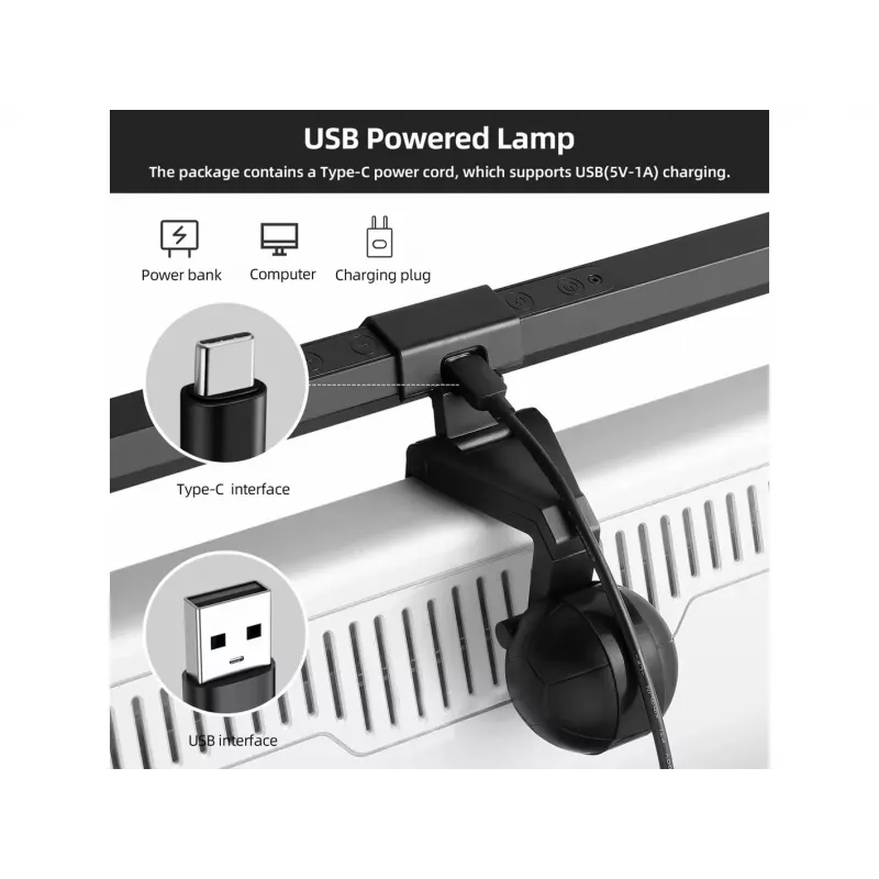 Lampada LED USB per monitor Equip con controllo touch