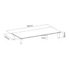 Supporto da scrivania in vetro per monitor Equip 650882