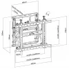 Supporto a parete pop-out per videowall Equip 45