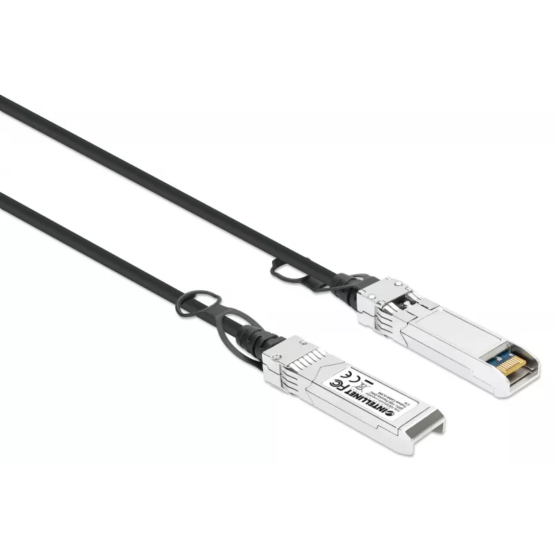 Intellinet 508384 cavo twinax passivo 10G SFP+ a connessione diretta, 0,5 m, nero