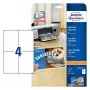 Cartoline perforate Avery Zweckform C32252-25 stampabili su entrambi i lati, 148 x 105 mm, 170 g/m², bianco opaco, 100 cartoline