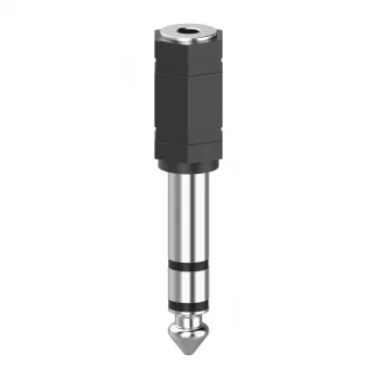 Adattatore per cavo Hama 00205194 3,5 mm a 6,3 mm nero argento