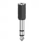 Adattatore per cavo Hama 00205194 3,5 mm a 6,3 mm nero argento
