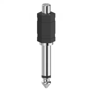 Hama 00205188 adattatore per cavo RCA 6.3 nero, argento