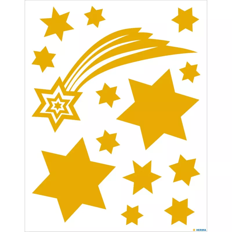 Adesivo decorativo HERMA 15109 oro riposizionabile 14 pezzi
