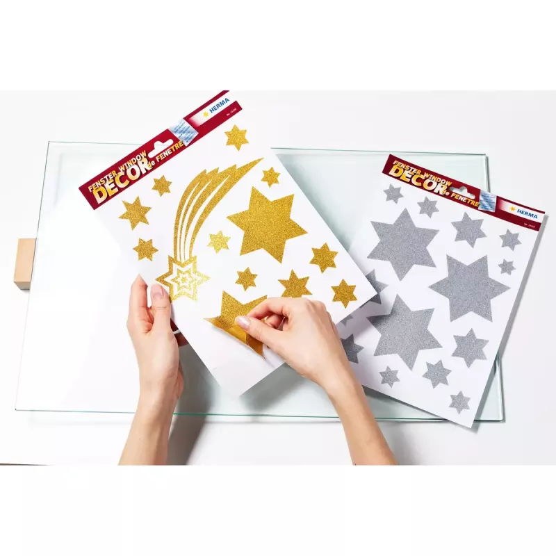 Adesivo decorativo HERMA 15109 oro riposizionabile 14 pezzi