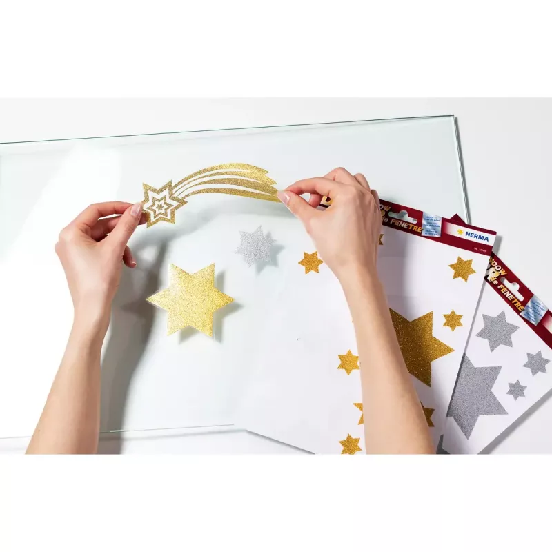 Adesivo decorativo HERMA 15109 oro riposizionabile 14 pezzi