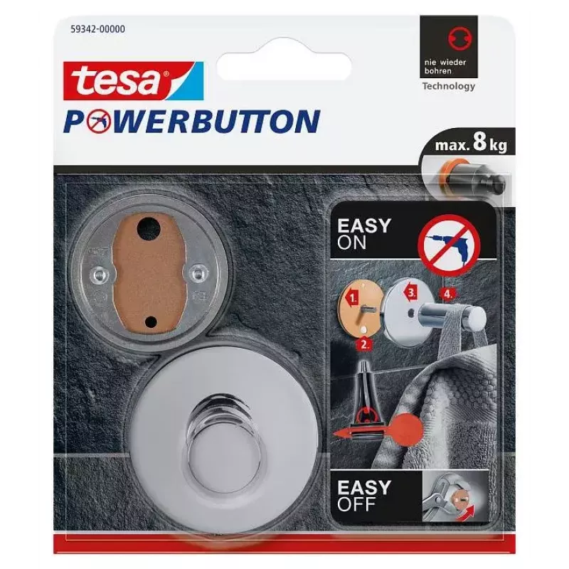 Gancio portasciugamani TESA 59342 Indoor cromato 3 pz