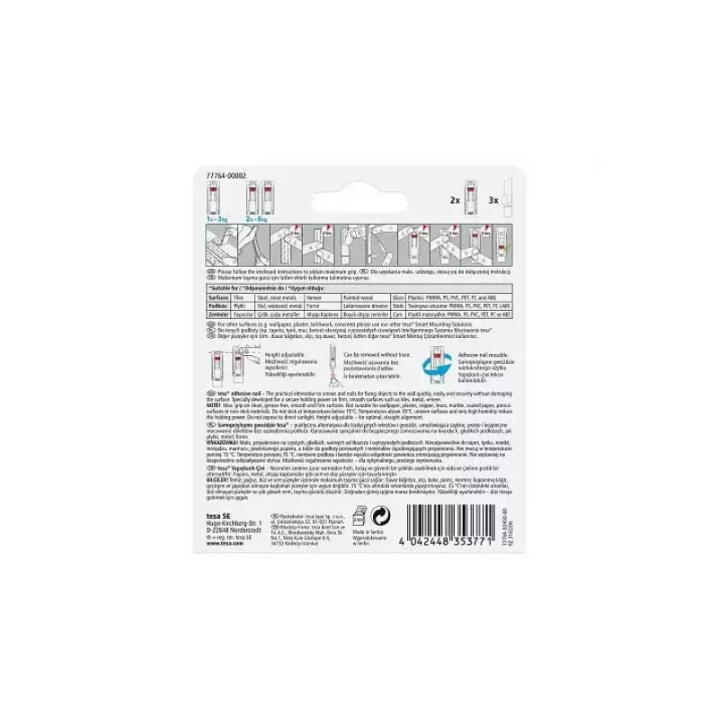 Gancio universale TESA 77764 Indoor bianco 2 pz