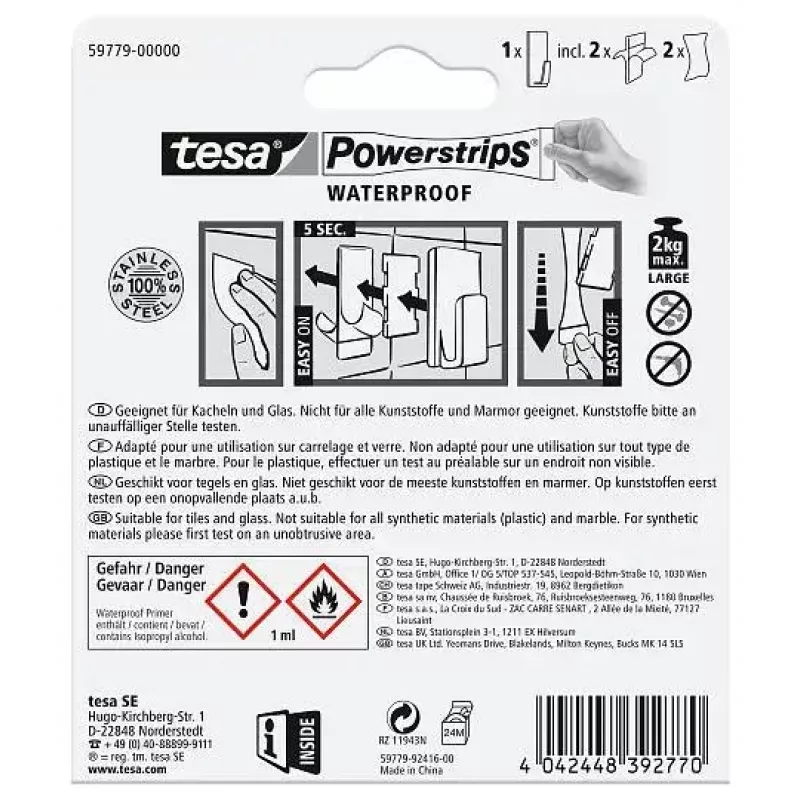 Gancio portasciugamani TESA 59779-00000 Indoor acciaio inox
