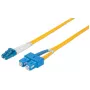 Intellinet 473729 cavo patch in fibra ottica, LC a SC, monomodale OS2, 9/125 µm, 5 m, privo di alogeni, giallo