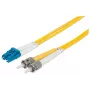 Cavo patch in fibra ottica Intellinet, OS2, LC/ST, 2 m, giallo, duplex, monomodale, 9/125 µm, LSZH, fibra, garanzia a vita