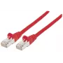 Cavo patch di rete Intellinet, Cat6A, 5 m, rosso, rame, S/FTP, LSOH/LSZH, PVC, RJ45, contatti dorati, protezione antitorsione, scarico di trazione, garanzia a vita