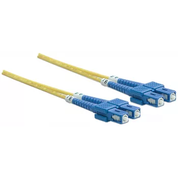 Cavo patch in fibra ottica Intellinet, OS2, SC/SC, 5 m, giallo, duplex, monomodale, 9/125 µm, LSZH, fibra ottica, garanzia a vita