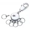 TROIKA PATENT KYR60/CH portachiavi, argento, lucido